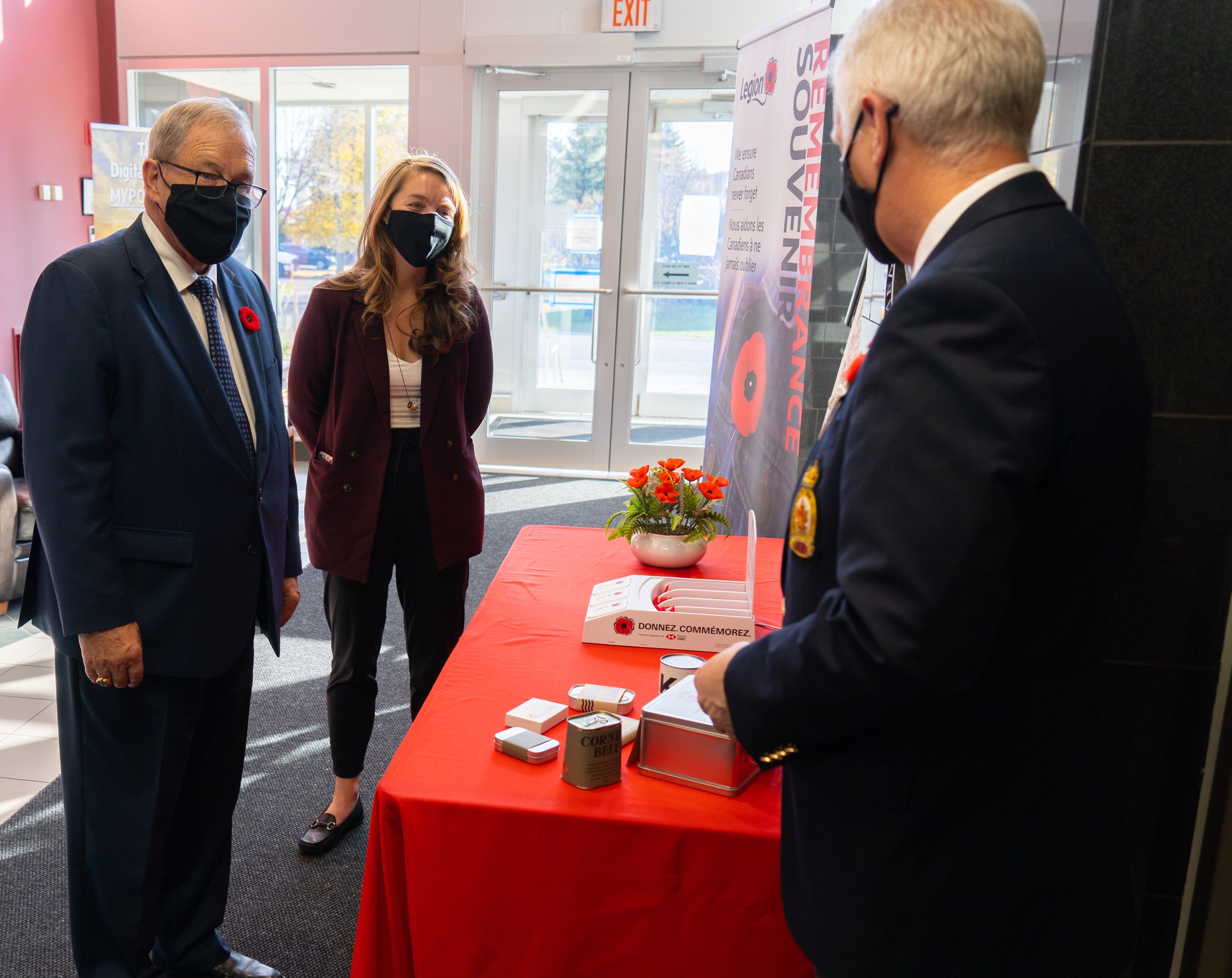   Visiting the Royal Canadian Legion Dominion Command with the Hon. Lawrence MacAulay, Minister of Veterans Affairs.  